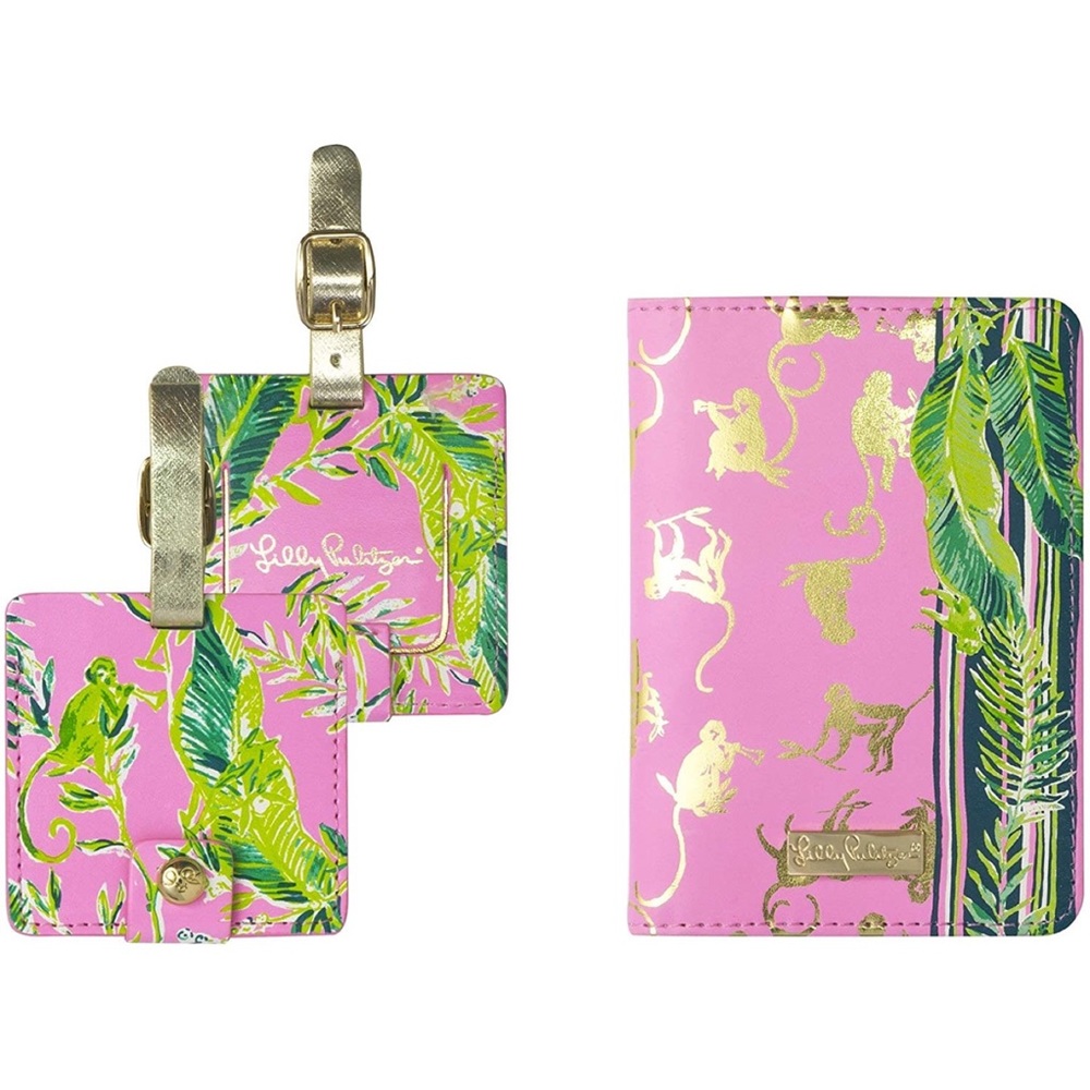 Lily Pulitzer Chimpoiserie Travel Set New